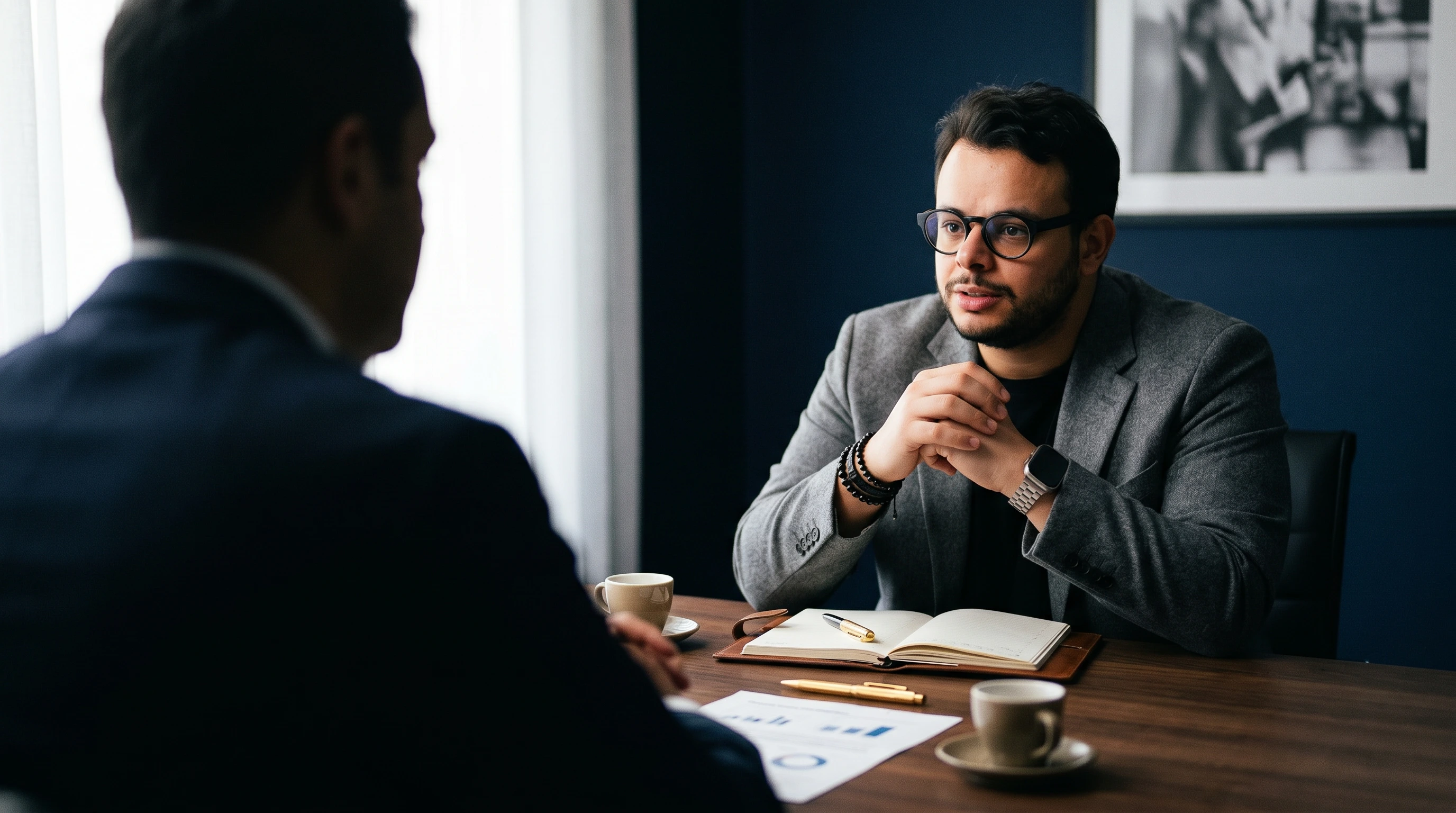 Reunião 1 a 1 — estrutura empresarial