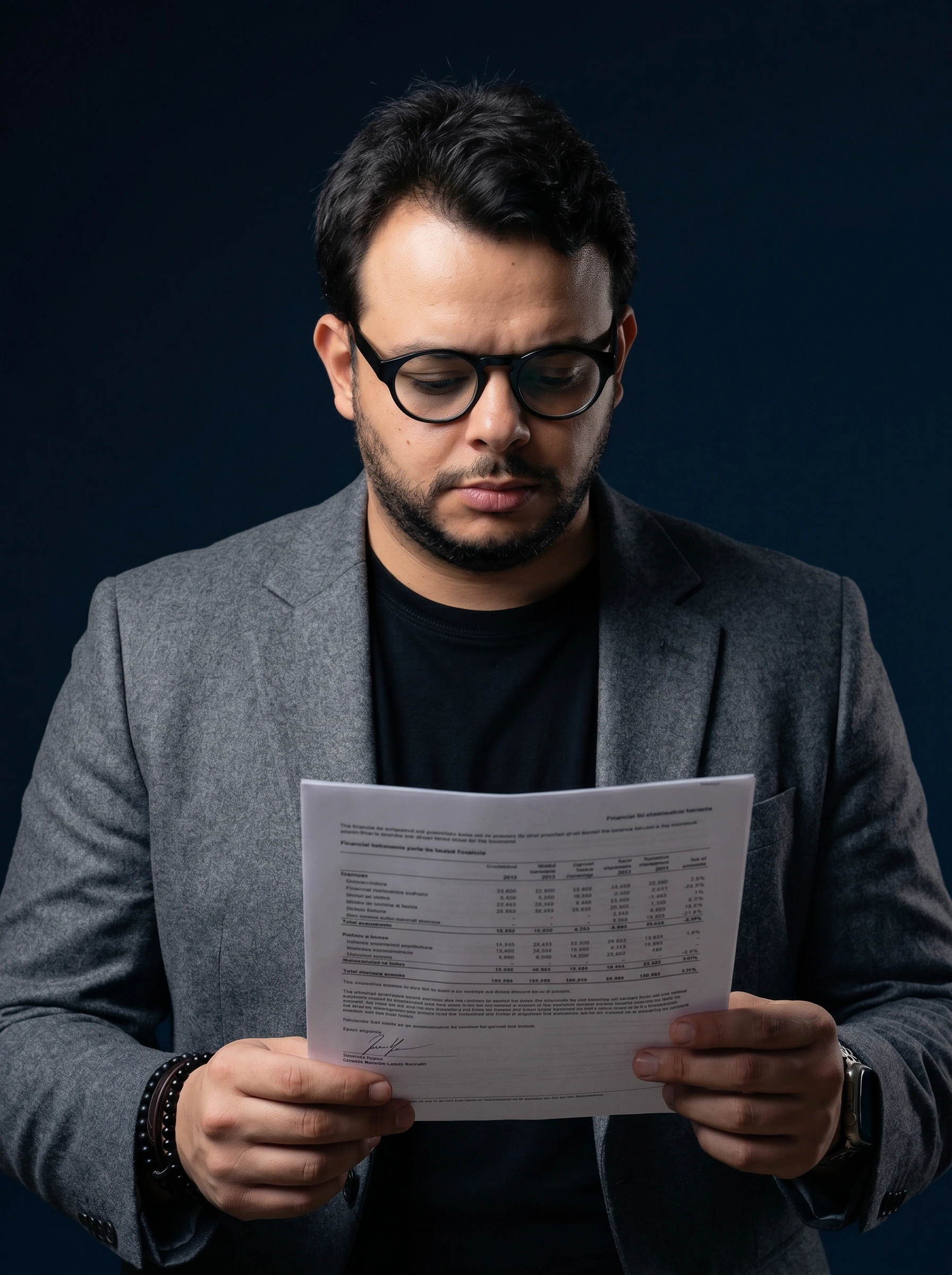 Gaspar lendo contrato — análise tributária